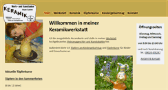 Desktop Screenshot of keramik-schoettl.de