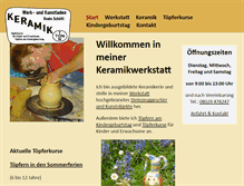 Tablet Screenshot of keramik-schoettl.de